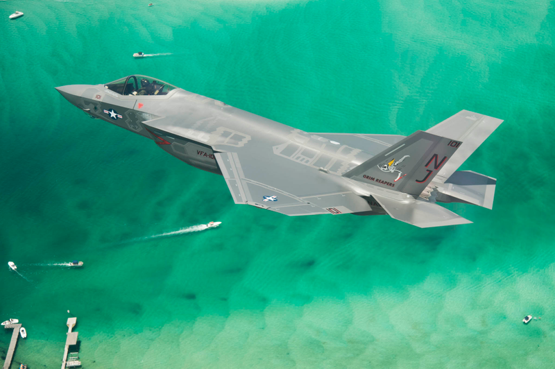 F-35C from VFA-101 during a training mission.
